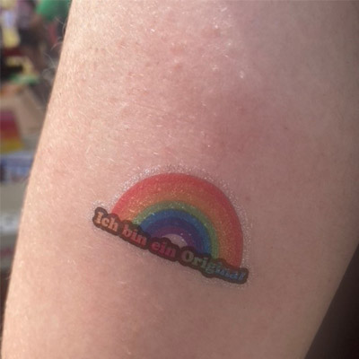 Dritter Preis: PopUp-Aktion Glitzertattoosegen