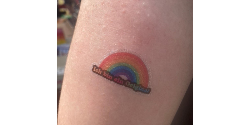 Dritter Preis: PopUp-Aktion Glitzertattoosegen